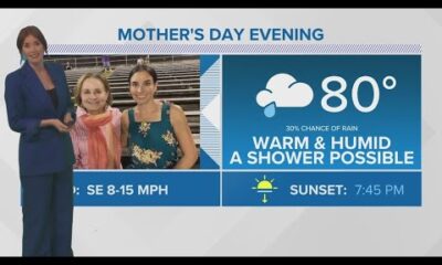 Weather: Partly cloudy Mother’s Day, rain chances increase for next week