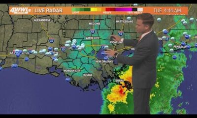 New Orleans Weather: Rain clearing, nicer weather returns Tuesday & Wednesday